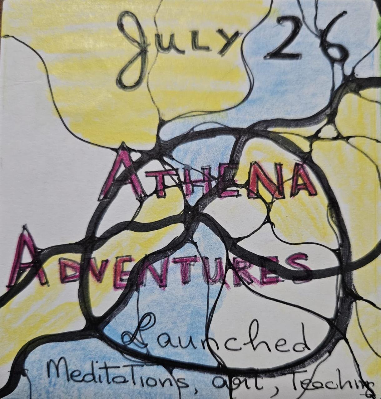 Vision art board for The Athena Adventures