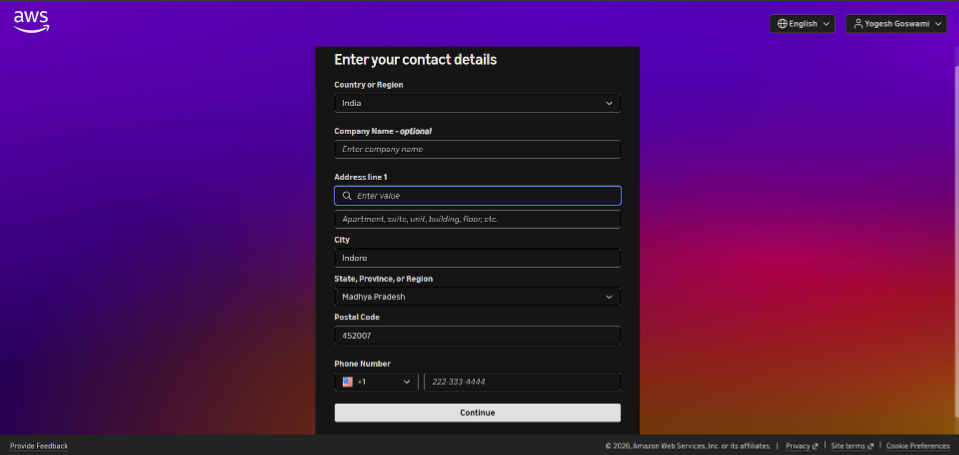 Step 4: Complete Address and Phone Details
