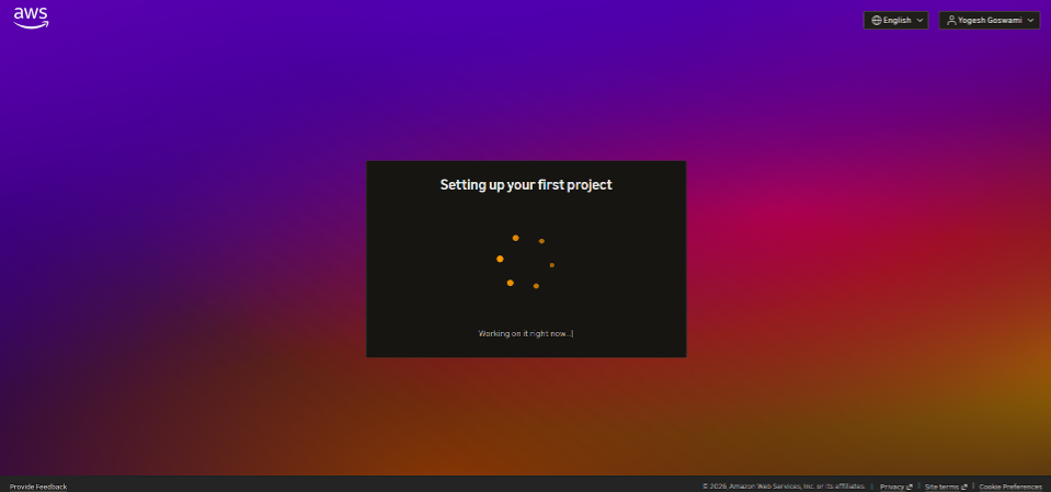 Step 7: Automated Project Setup Screen