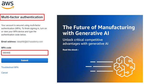 MFA Login Step 3