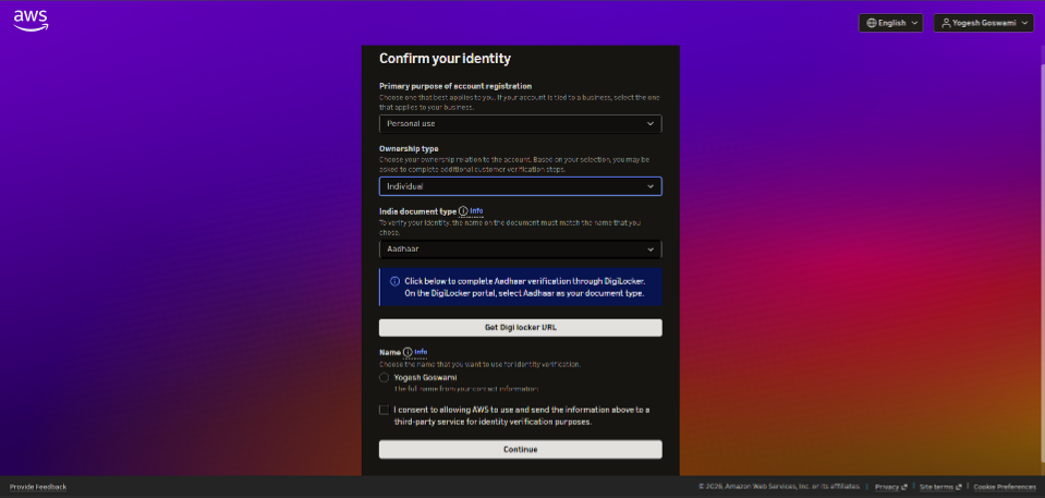 Step 6: DigiLocker Aadhaar Verification