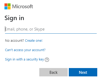 Microsoft Sign-in