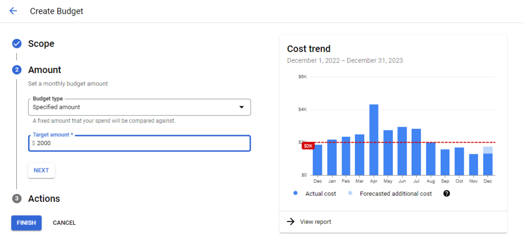 Configure GCP Budget Alert Thresholds