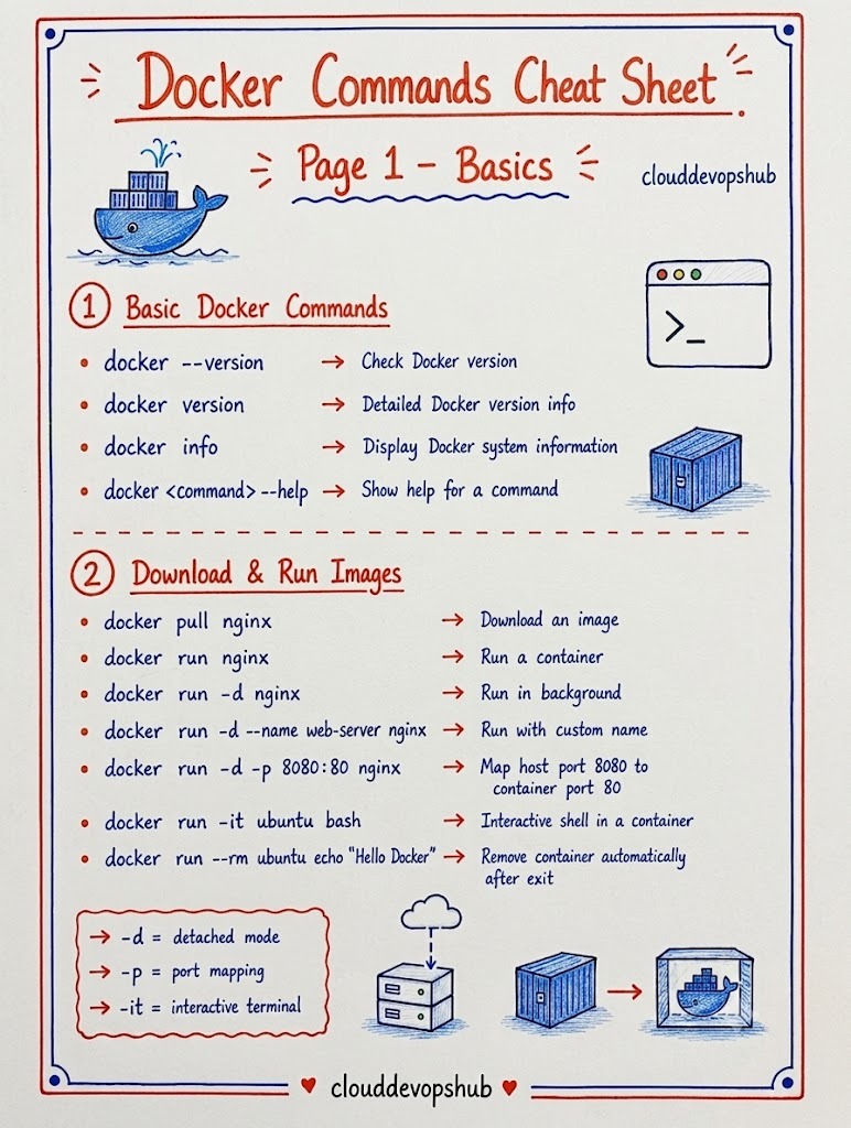 Docker Basic Commands and Running Containers