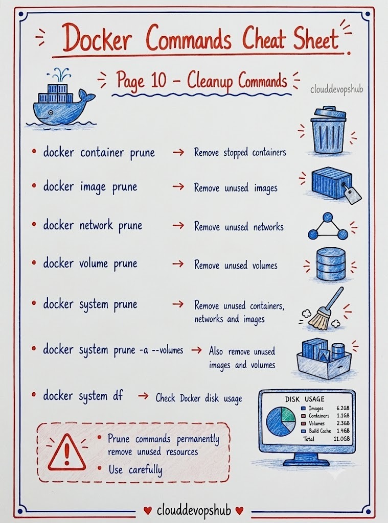 Docker Disk Usage and System Cleanup