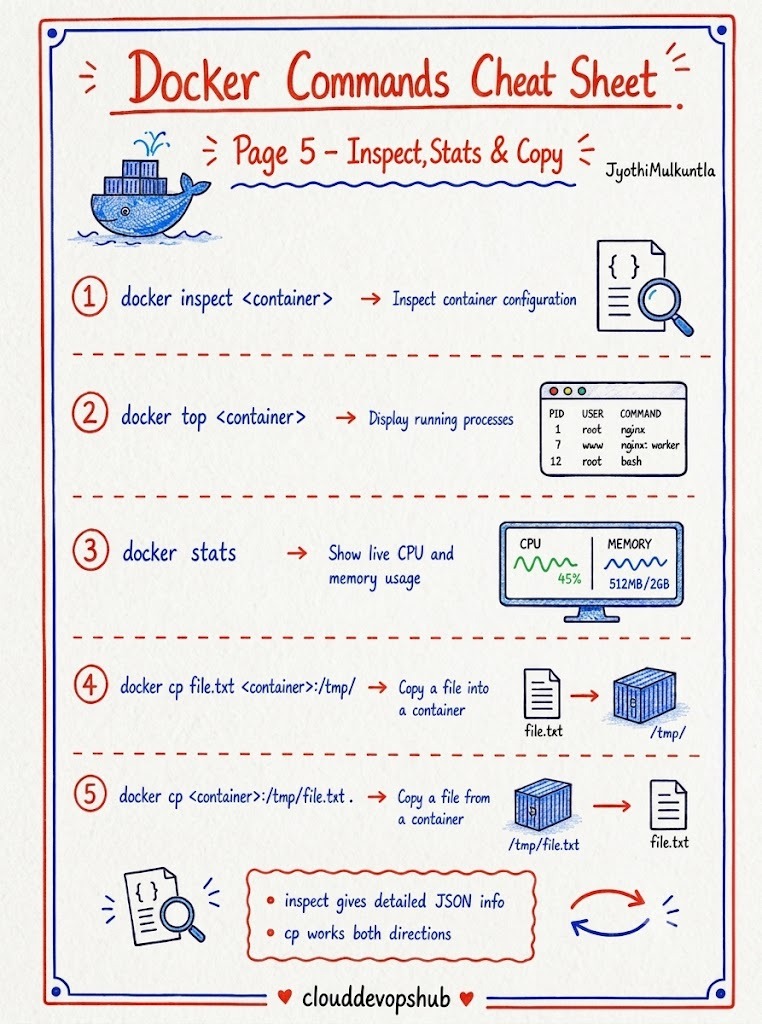 Container Inspection Stats and File Transfer