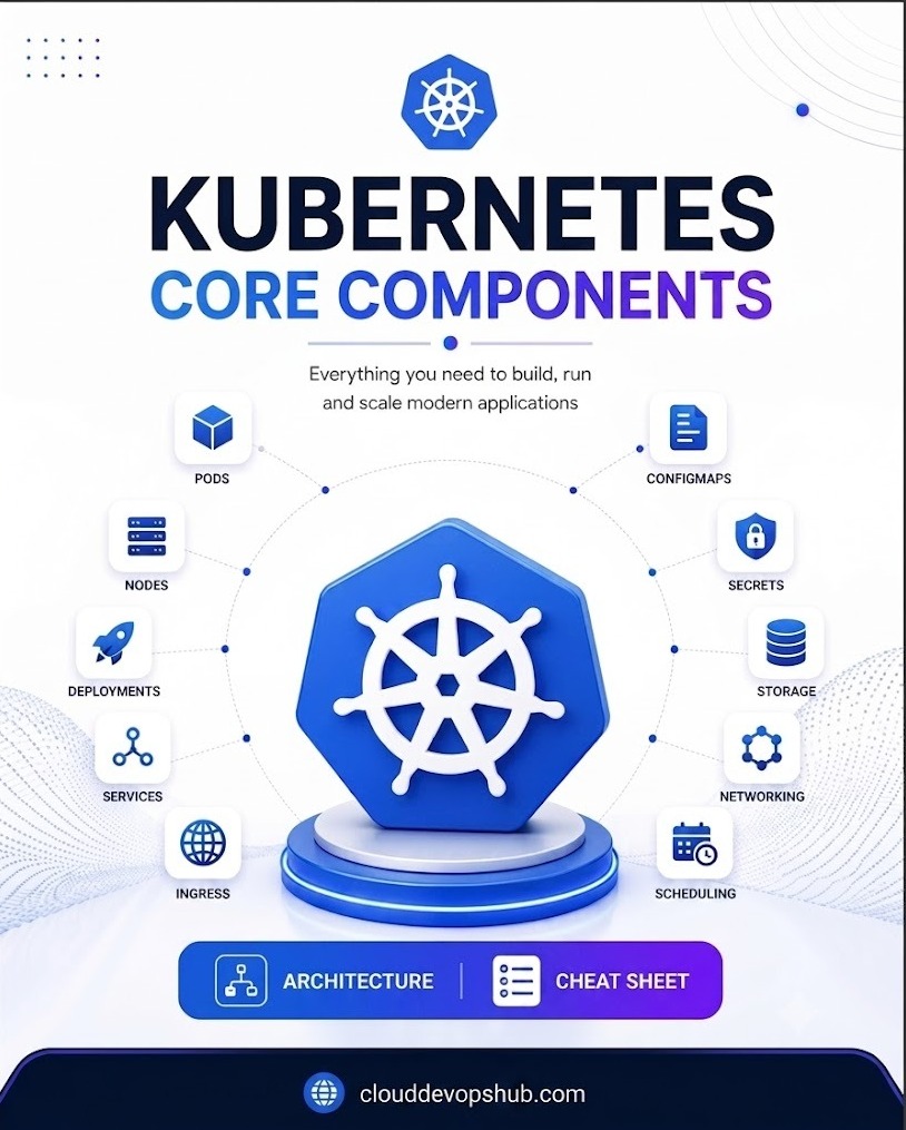Page 1: Kubernetes Core Components Map (Replace with Page 1 Screenshot in Graphy)
