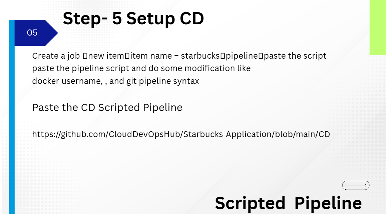 Step 5 Creating Jenkins Scripted CD Job