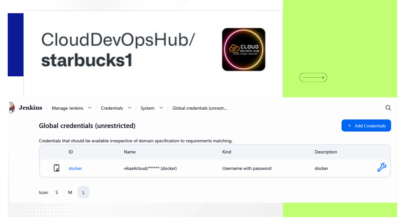 Jenkins Credentials Manager Interface