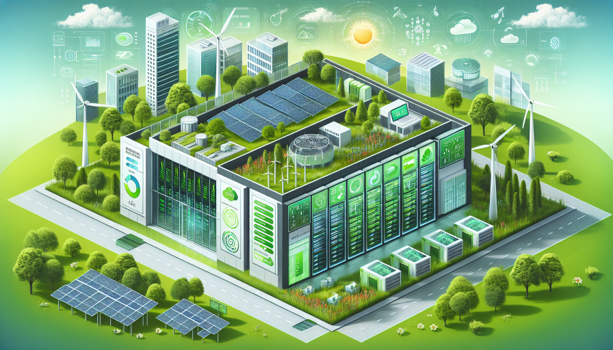 Green data center with energy-efficient servers