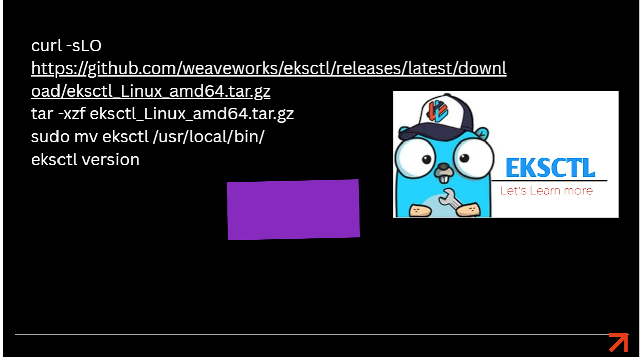 Step 10.4 Install EKSCTL CLI