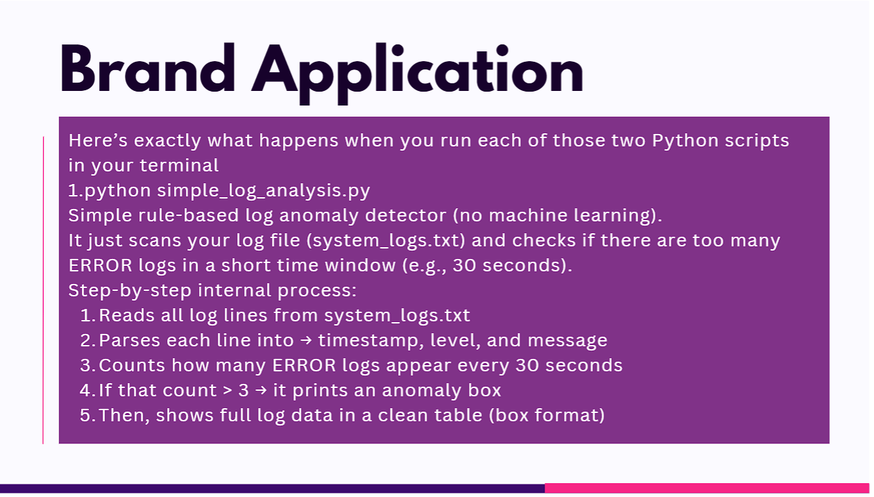 Rule-Based Script Analysis simple_log_analysis.py