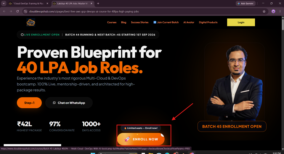 Step 2 Select Multi-Cloud and DevOps batch card