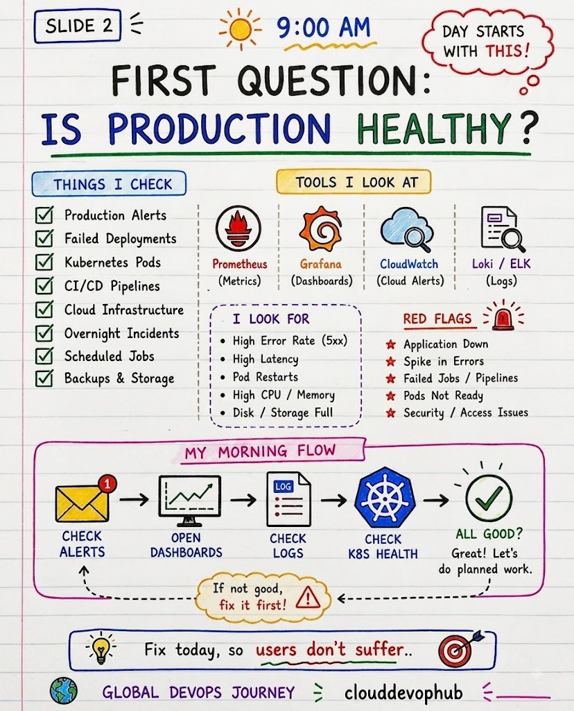 9:00 AM First Question Is Production Healthy