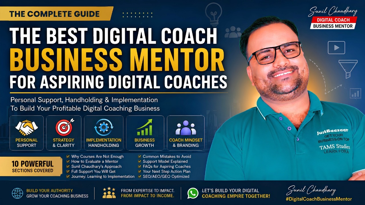 The Best Digital Coach in INdia who provides Full Support and Handholding