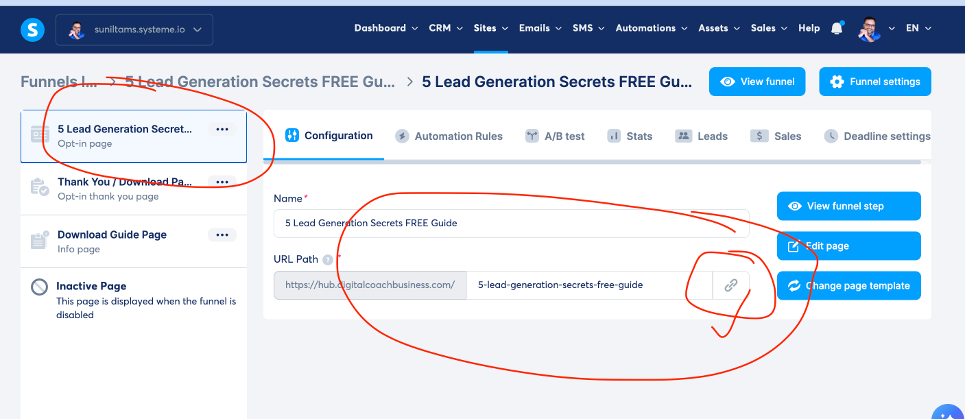 Get your public Systeme.io landing page link quickly. Learn where to find, copy, customize, test, and share your landing page URL with ease.