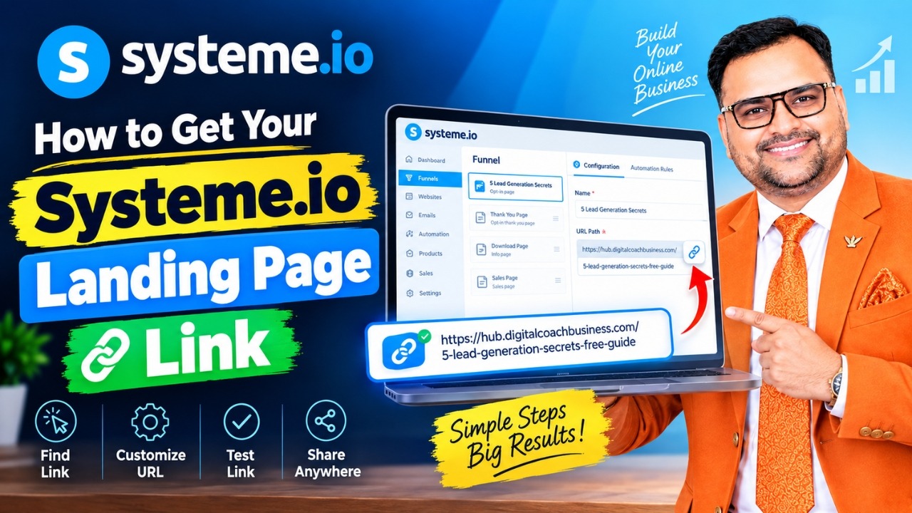 How to Get Your Systeme.io Landing Page Link