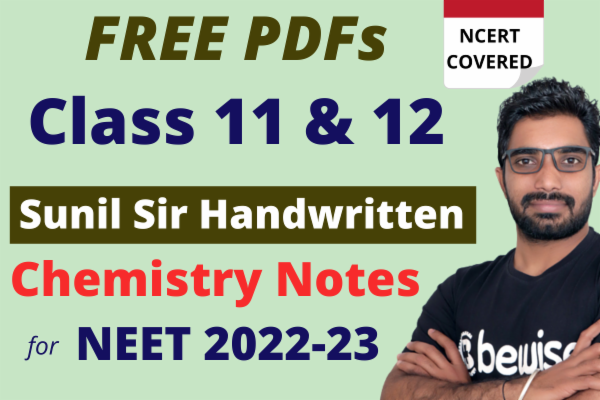 Free Download Class 11 & Class 12 Chemistry Handwritten Notes for NEET-UG Exam cover
