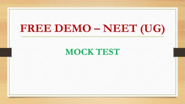 Demo - NEET (UG) Mock Test cover