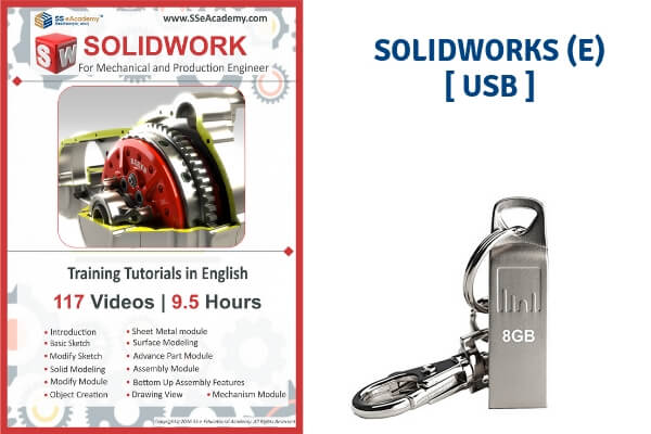 Solidworks 2018 Tutorials (English) - USB cover