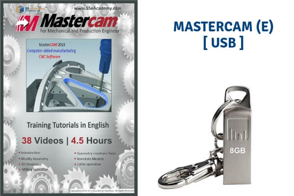 Mastercam 2018 Tutorials (English) - USB cover