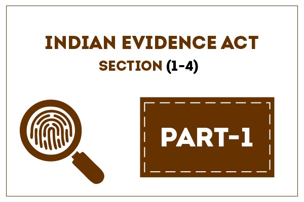 INDIAN EVIDENCE ACT PART-1 (Sec. 1-4) cover
