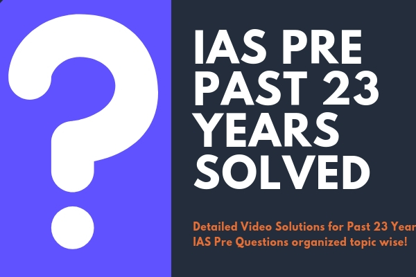 Solved Previous Year Questions (1995-2018) | Subject Wise | Topic Wise | UPSC Prelims 2019 cover