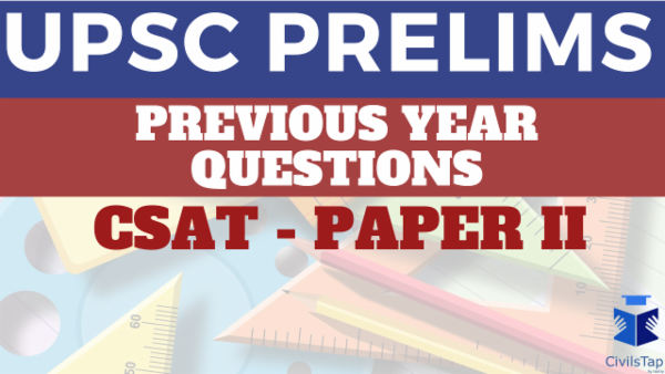 Previous Year UPSC CSAT Questions cover