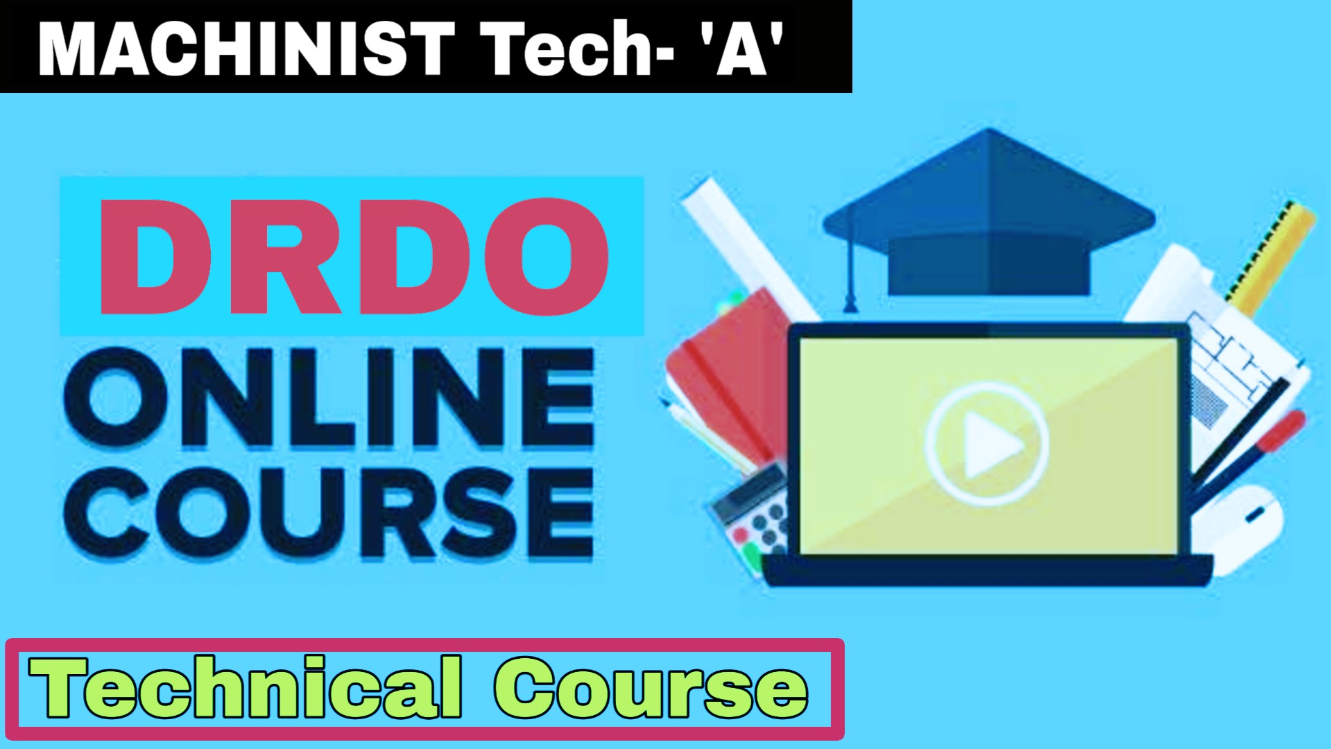 DRDO Machinist Tech 'A' Crash Course 2019 || Machinist Technical Course. cover