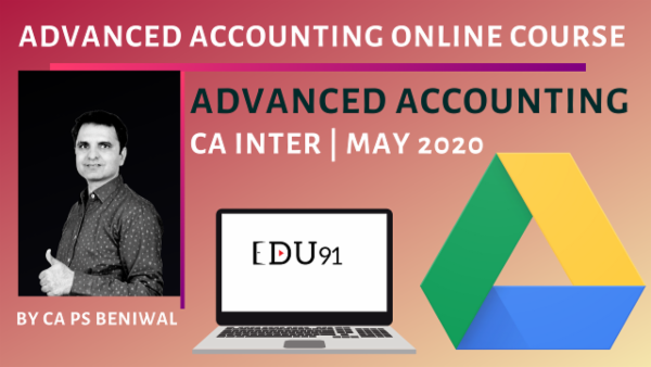 CA Inter Advanced Accounting May 2020 | Online Laptop cover