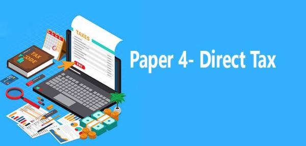 Paper 4: Direct Taxation cover