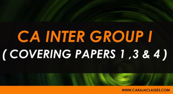 CA INTER GROUP I ( COVERING PAPERS 1 ,3 & 4 ) cover