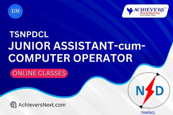 TSNPDCL Junior Assistant Online Coaching Classes cover