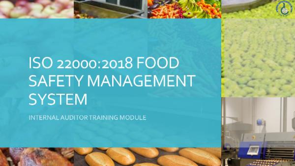 ISO 22000:2018 - Internal Auditor Course cover