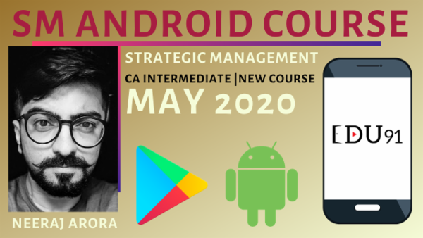 CA Inter Strategic Management for May 2020 | Mobile App cover