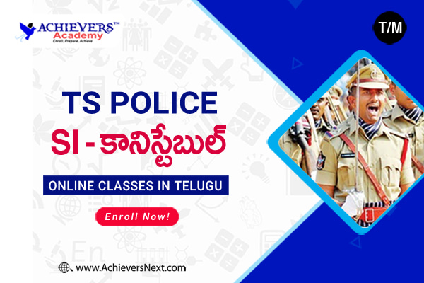 TS SI Constable Online Coaching in Telugu cover