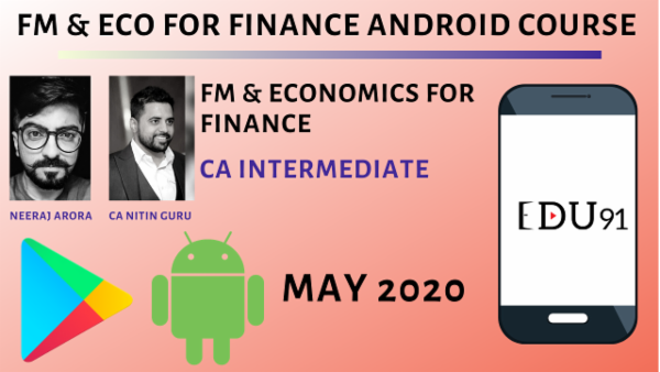 CA Inter FM & Economics for Finance for May 2020 | Mobile App cover