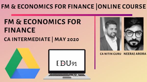 CA Inter FM & Economics for Finance for May 2020 | Online Laptop cover