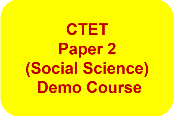 CTET Paper 2 (Social Science) Demo Course cover