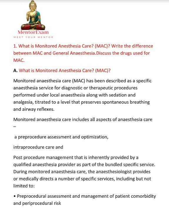 anaesthesia solved question bank dnb md