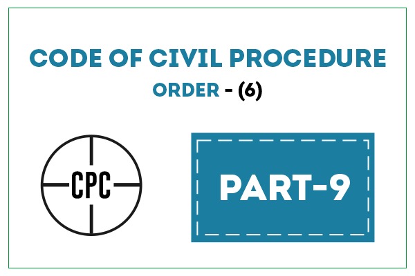 CPC PART-10 ORDER 6 PLEADINGS cover