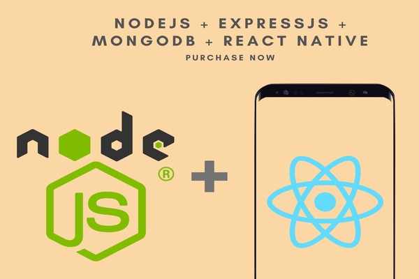 React Native + Nodejs + Expressjs + Mongodb cover