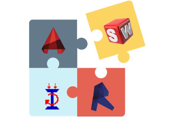 AutoCAD + Revit + STAAD Pro. + Solidworks (Hindi) cover