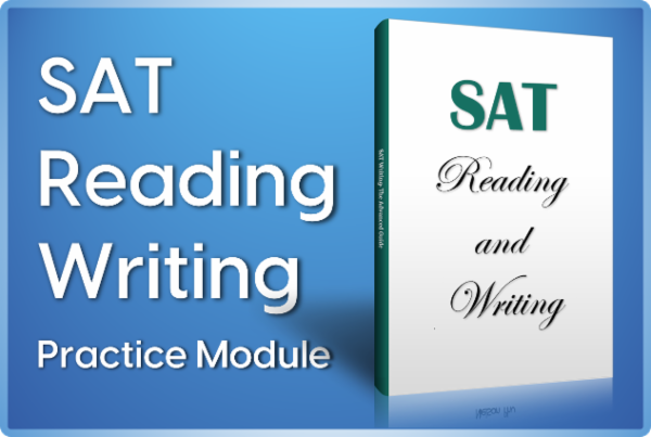 SAT reading and writing practice module cover