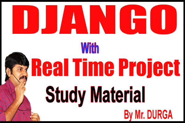 Django with Real Time Project Study Material cover