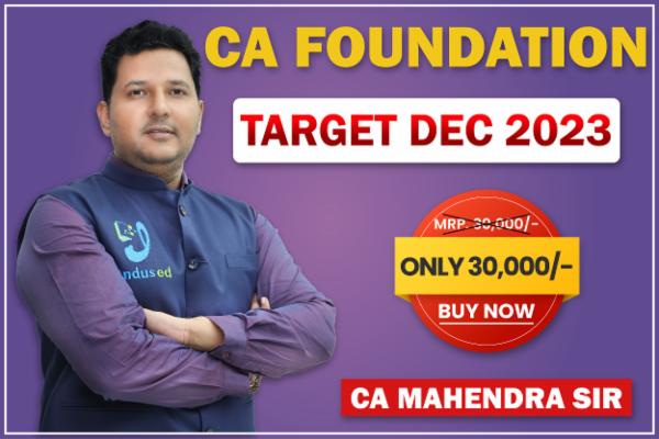 CA Foundation - Complete Course Dec 2023 cover