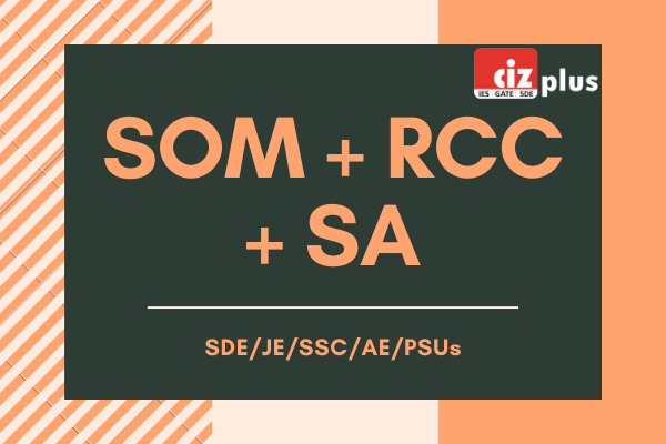 SOM, RCC & SA for SDE/JE/AE/SSC/PSUs cover