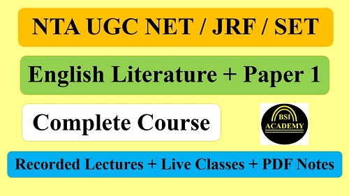 English Literature: NTA UGC NET cover