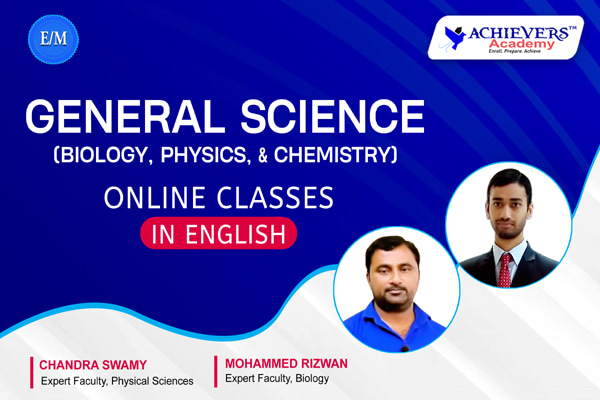 General Science Online Classes in English | Physics, Chemistry & Biology cover