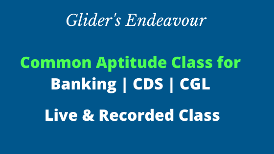 Common Aptitude Class for Banking | CDS | CGL cover